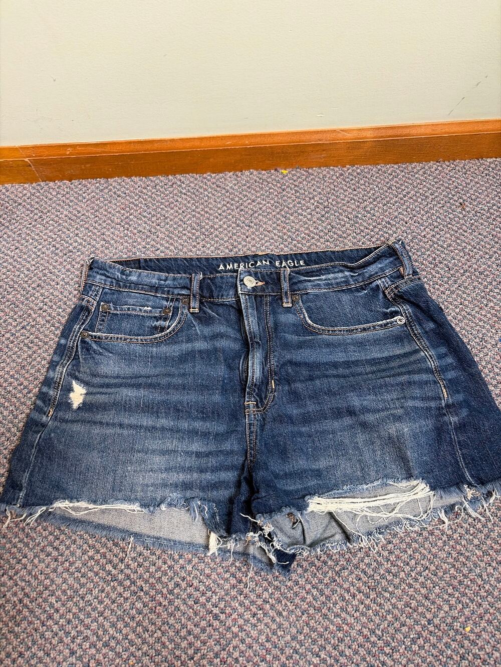 American Eagle Raw Hem Tomgirl Shorts Size 12